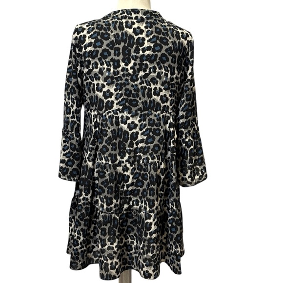 Wishlist Apparel Dress Swing Tunic V Neck Bell Sleeves Flowy Medium - Picture 6 of 11